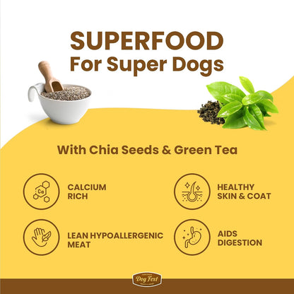 Barkbutler x Dogfest Dog Training Treats, Quail & Chia Seeds, Superfood Dog Treats for Adult Dog, Bite-Sized Treats for Puppies, Dog Treat, Aids Digestion & Boosts Immunity