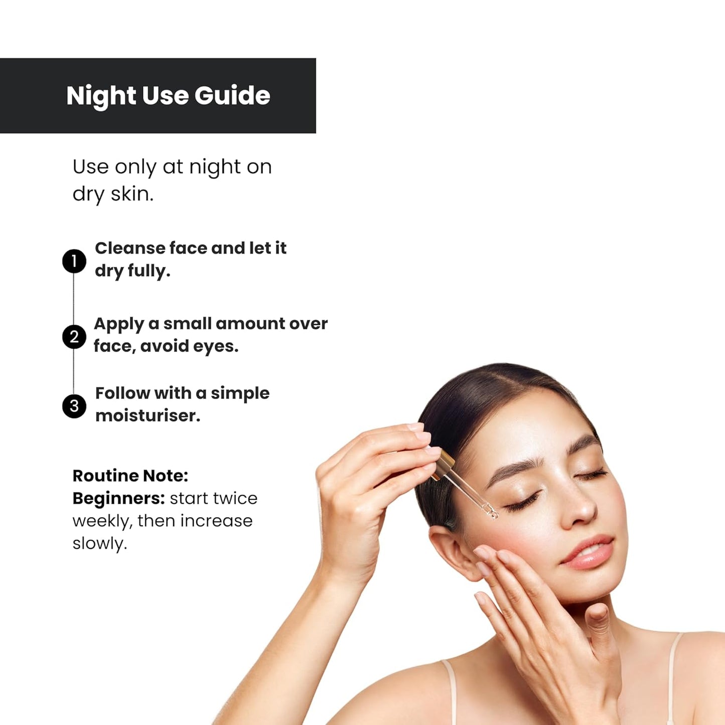The True Therapy 0.5% Retinol Face Serum for Anti-Aging, Lightweight Night Face Serum with Retinol, Bisabolol & Squalane Reduce Fine Lines & Wrinkles | For Women & Men – 30 ml