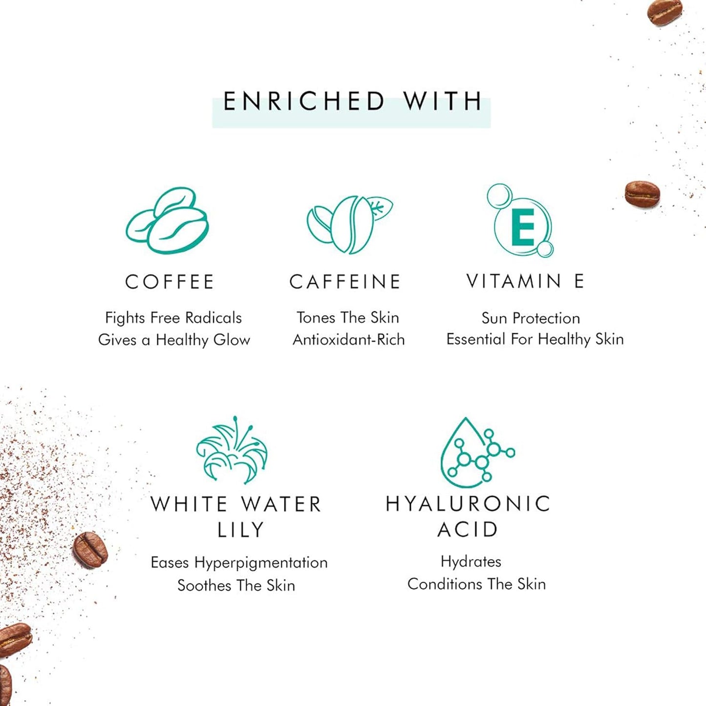Mcaffeine Coffee Hydrating Face Serum For Glowing Skin, Reduces Dark Spots, Pigmentation & Protects From Sun Damage For Unisex, 40ml