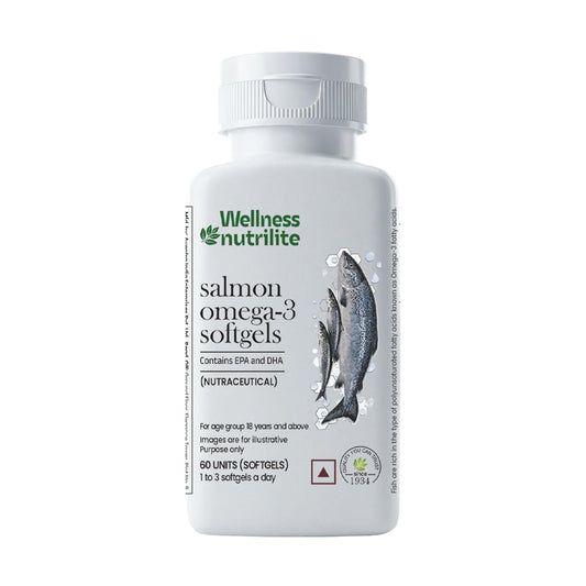 WELLNESS NUTRILTE Salmon Omega-3 Supplement, Softgels, 60 Count