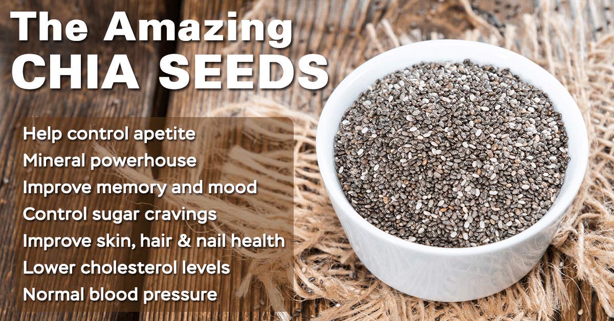 Go Vegan Chia Seeds for Weight Loss - 500gm | Omega 3 Best for Weight Loss (JAR PACK)