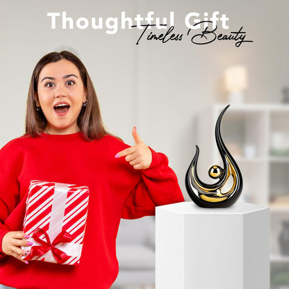 Nostrae Modern Abstract Art Show Pieces for Home Decor Living Room Decorative Items | Cute Showpieces Gift Item for Decor | Center Table Tv Unit Showcase Office Interior Statue Figurines