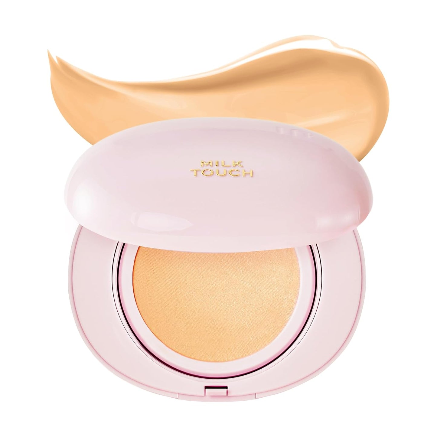 milktouch All-Day Skin Fit Milky Glow Cushion Foundation 24W Honey – Warm Beige Glow, Seamless Coverage Cushion Makeup | 15g