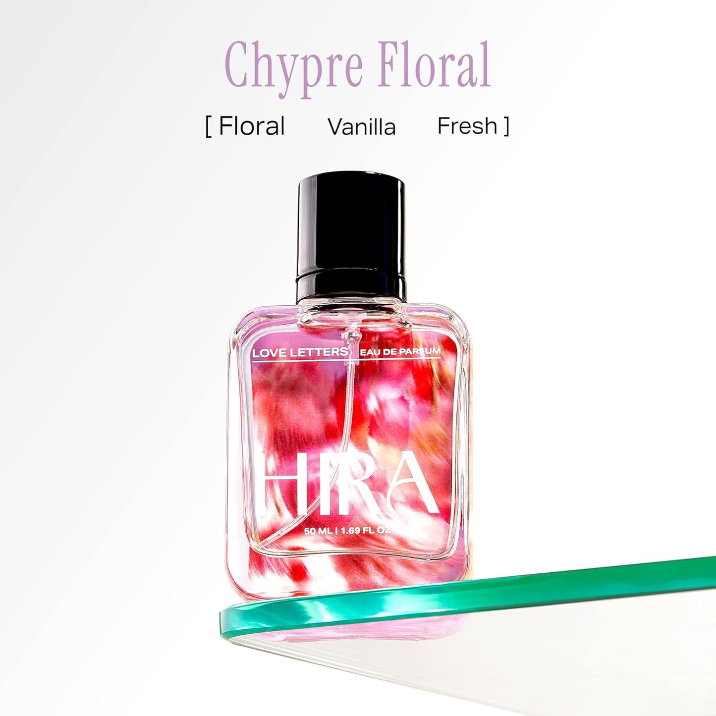 Perfume bottle labeled 'Chypre Floral' with a colorful label on a white background
