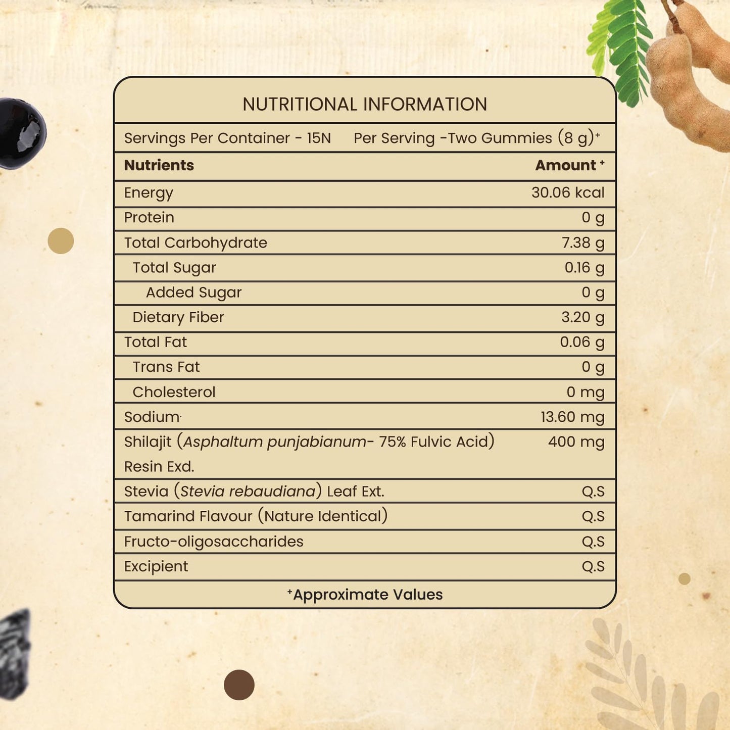 Neuherbs Pure Himalayan India's First Shilajit Resin Gummies To Improve strength, Stamina & Energy - 30 Shilajit Gummies