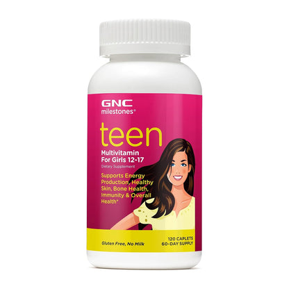 GNC milestones Teen - Multivitamin For Girls 12-17 (120 Caplets)