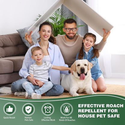Cockroach Killer Bait Gel for Home – Natural Plant-Based Roach Control with Bait Stations – Odorless & Mess-Free Cockroach Repellent for Kitchen, Bathroom & Cabinets