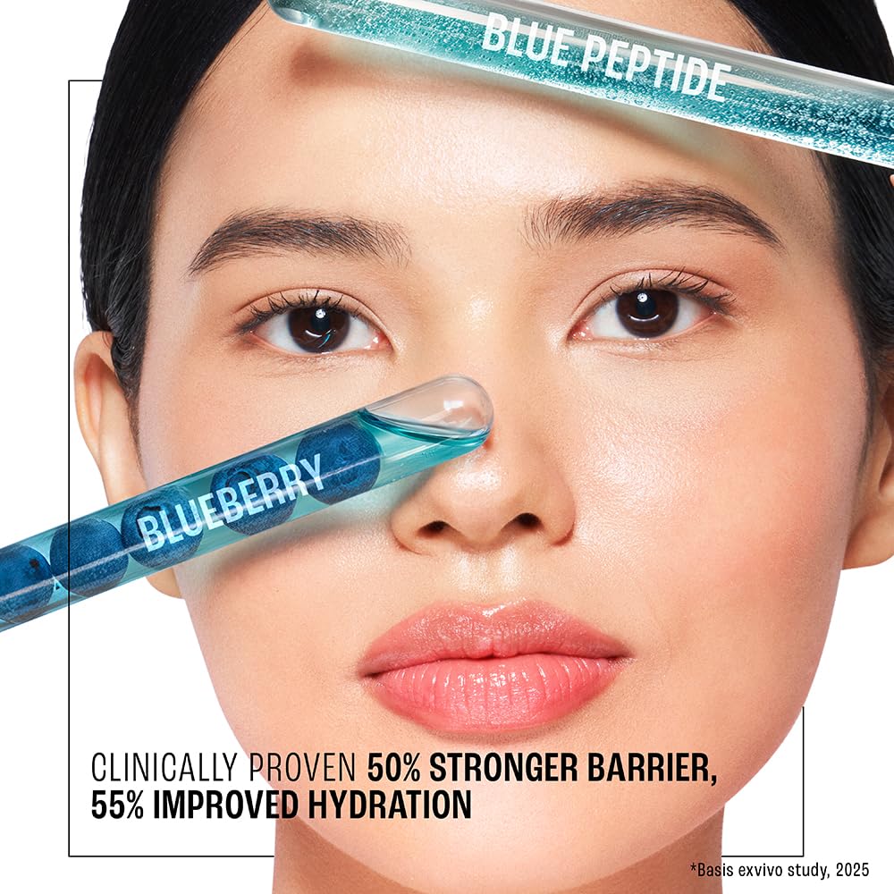 LAKME Blush & Glow, Blueberry + Peptide Gentle Jelly Facewash, 100g, for Hydrated Juicy Glow, with Blueberry Extract & Blue Peptide, Clinically Proven to Repair Skin Barrier, for Dry & Dehydrated Skin