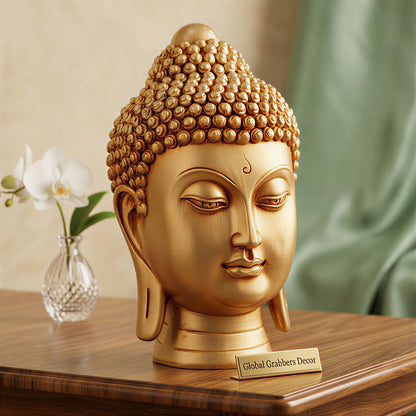 Buddha Idol Statue | Show Pieces for Home Decor Living Room (GOLDEN2)