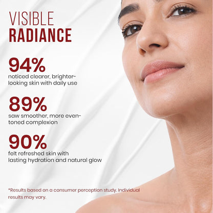 Mitchell USA Flawless Lighten Up Radiance Day Cream 50g | Moisturizer Cream | Peony, Alpha Arbutin, Niacinamide & Shea Butter | UVA/UVB Protection | Brightening Face Cream for Men & Women Daily Use