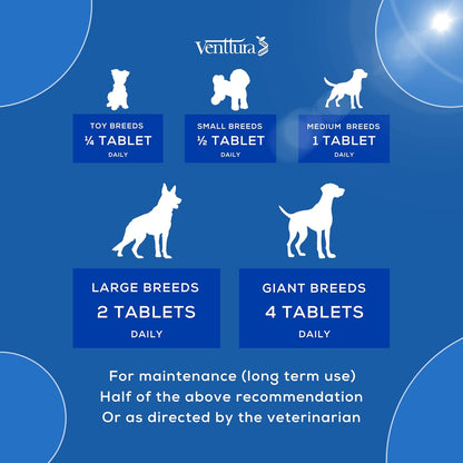Venttura Petraceuticals Flexi+ Chewable Tablets Hip & Joint Supplement for Dogs | Strengthen Joints | Repairs Cartilage | Joint Health Support | Improves Mobility | (45 Chewable Tablets)