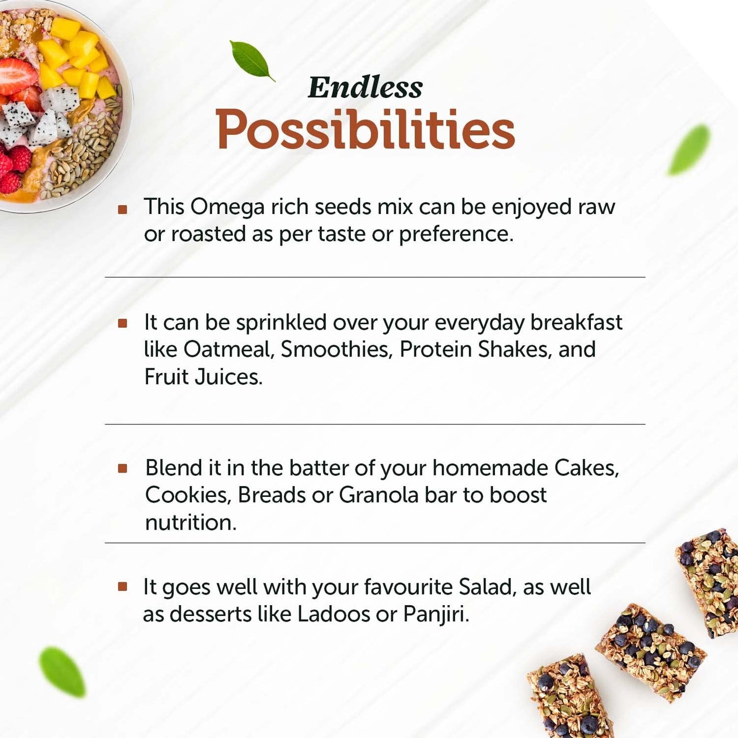 Neuherbs Omega-3 Fiber 4-in-1 raw & Unroasted seeds mix 200g | Diet snacks | Super Seeds Mix For Eating | Healthy Food For Weight Management, Heart,Good Skin