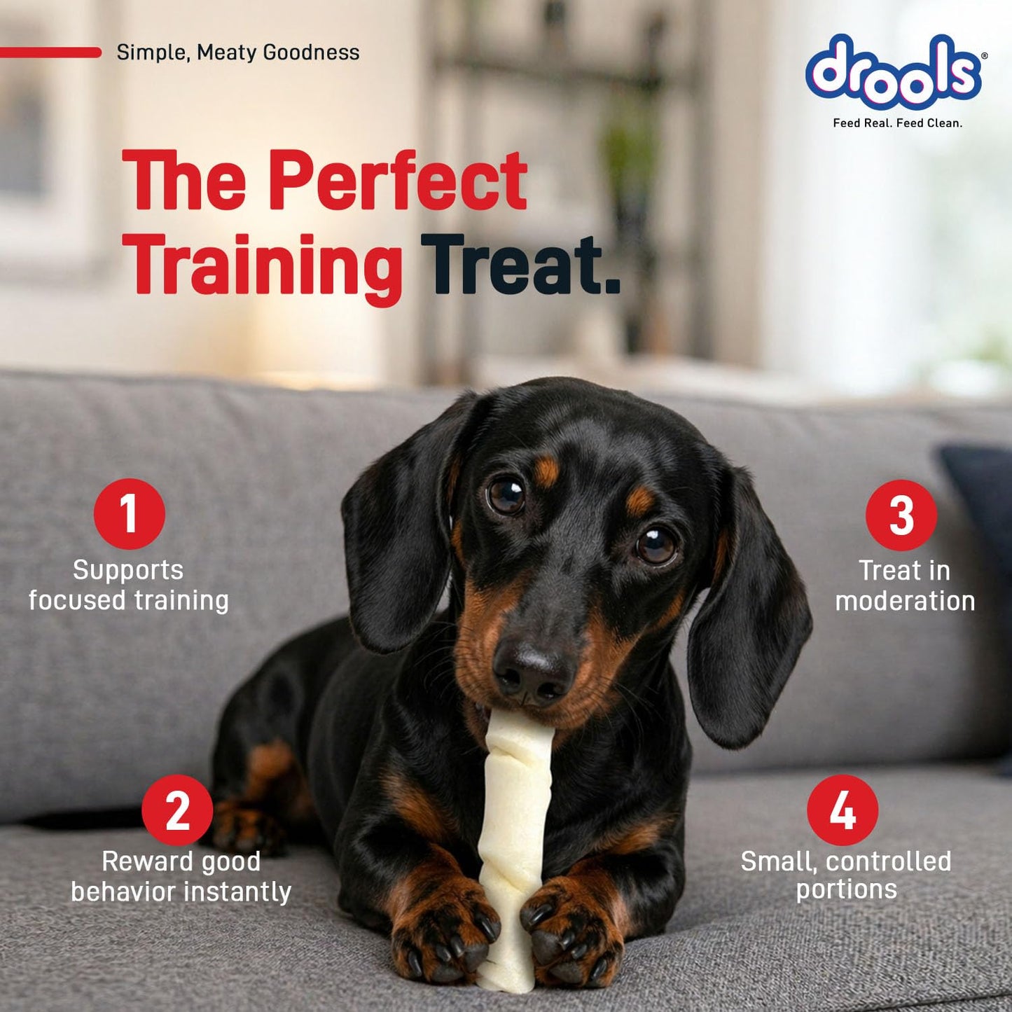 Drools Rawhide Sticks 300g | All Life Stages | Digestive Support | Easy to Chew | Healthy Treats | Training Friendly
