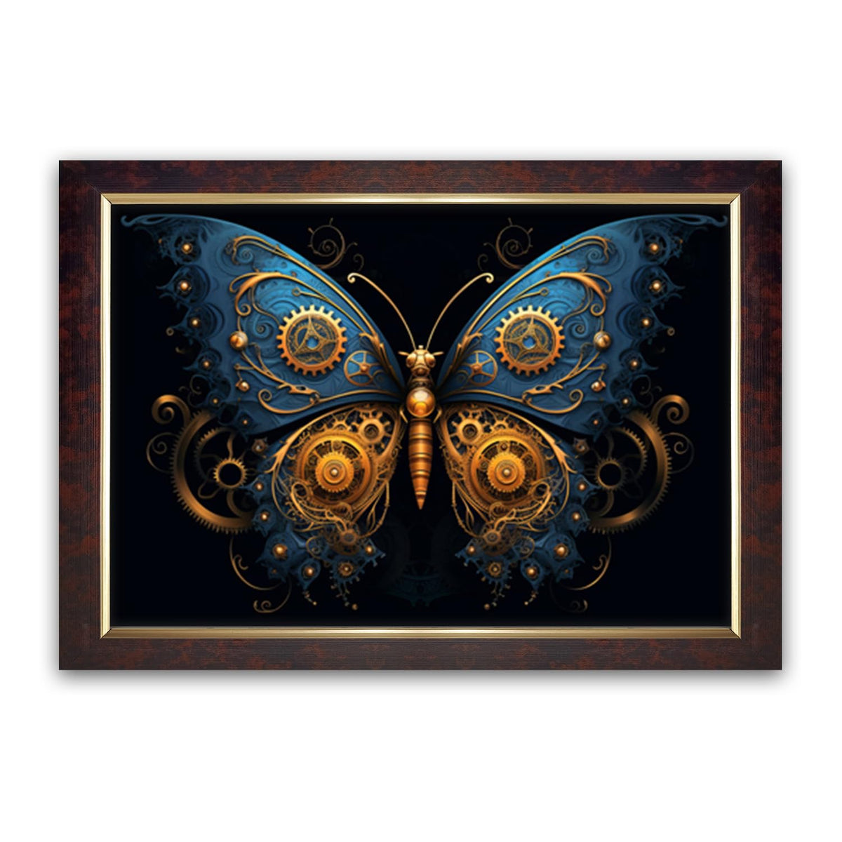 Premium Sparkle Lamination, Butterfly Photo Frame, Copper Gold, 14x20 Inch 24168