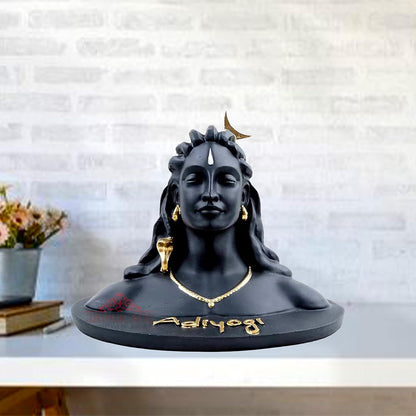 Adiyogi Shiva Statue for Car Dash Board, Pooja & Gift, Mahadev Murti, Idol, Lord Adiyogi Shankara for Home & Office Decor | for Gifting (Adiyogi Mini Statue)