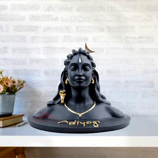 Adiyogi Shiva Statue for Car Dash Board, Pooja & Gift, Mahadev Murti, Idol, Lord Adiyogi Shankara for Home & Office Decor | for Gifting (Adiyogi Mini Statue)