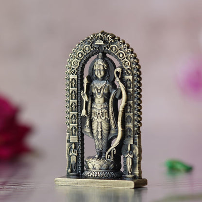 Premium Ram Lalla Statue for Car Dashbord and Home Decor | Ram Lalla Idol Ayodhya Shree Ram Murti Showpiece (2.75" Inches-Resin) (Green)
