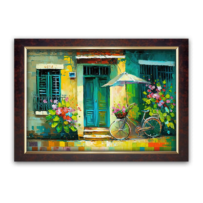 Premium Sparkle Lamination, Bycycle Photo Frame, Copper Gold, 14x20 Inch 24118