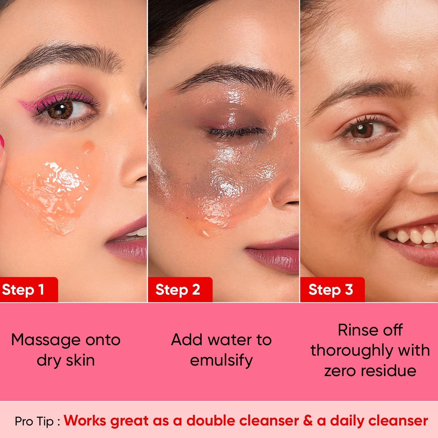 Zephivo Dot & Key Strawberry Dew Cleansing Balm | For Clean, Smooth & Dewy Skin | Makeup Remover Balm |Non Greasy Makeup Cleanser Face Scrub | Cleanses Dirt, Makeup & Sunscreen | For All Skin Types | 70ml
