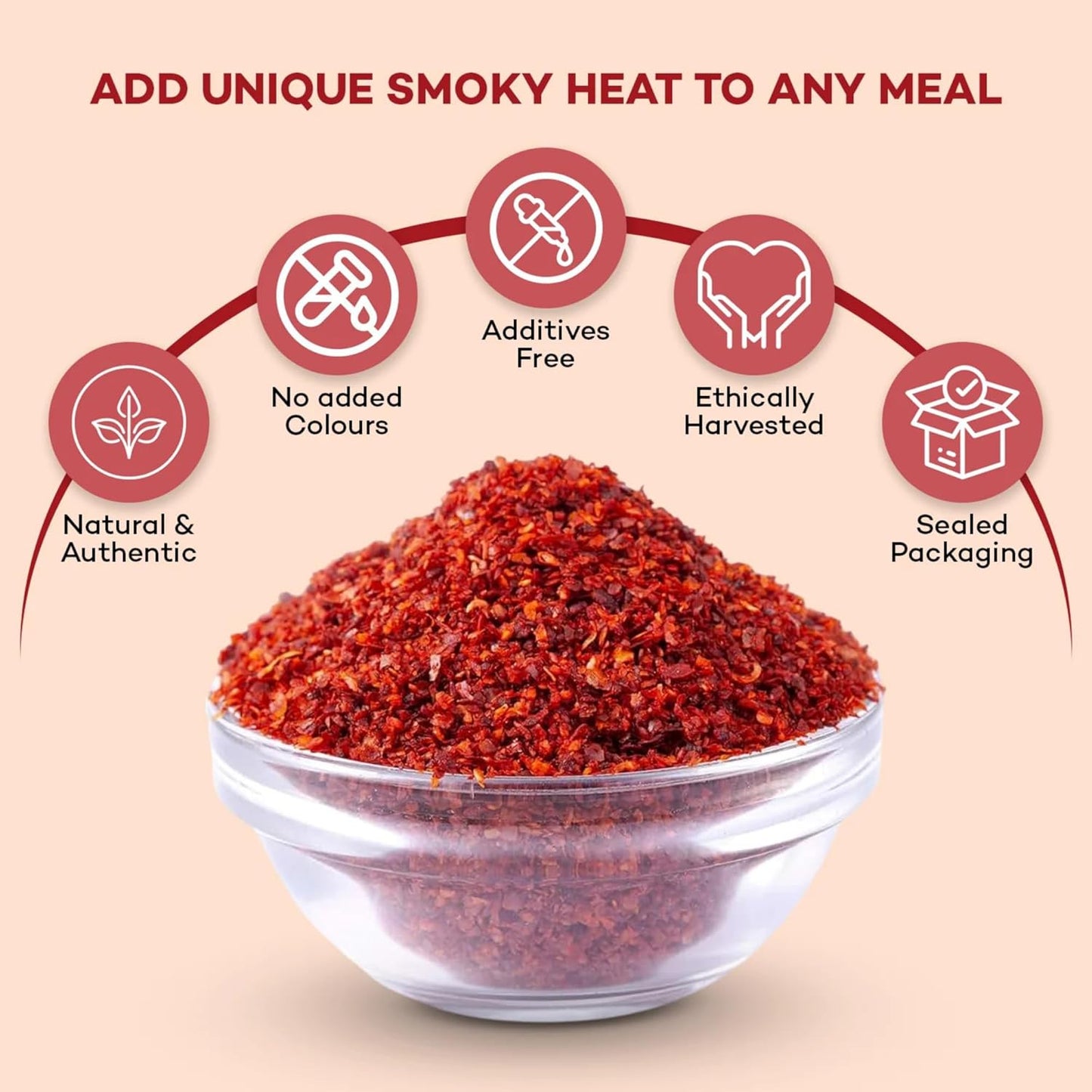 urban platter Korean Gochugaru Hot Pepper Powder, 80 Gm [Coarse Ground Korean Dried Chilli Peppers | Smoky & Spicy| Use For Kimchi And Other Korean Dishes]
