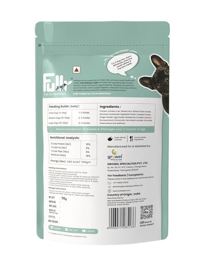 Fullr Daily Wellness, Soft & Chewy Sticks for Dog, 70g, Pack of 1