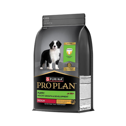 Purina Pro Plan Puppy Dry Food for Medium Breed Dogs, 1kg Pack | With Chicken, Natural Colostrum, Supports Immune System, Scientifically Proven Antioxidants, Complete Nutrition