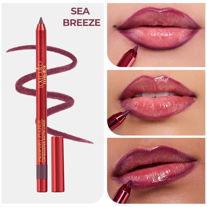 Lovechild Masaba Passport Pucker Lip Liner | Upto 7 hours Long Lasting | Matte Finish | Waterproof | Sea Breeze (Wine), 1.2gm
