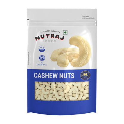 Nutraj Whole W320 Cashew Nuts 200g Pouch | Kaju | Dry Fruits and Nuts | Grocery Items
