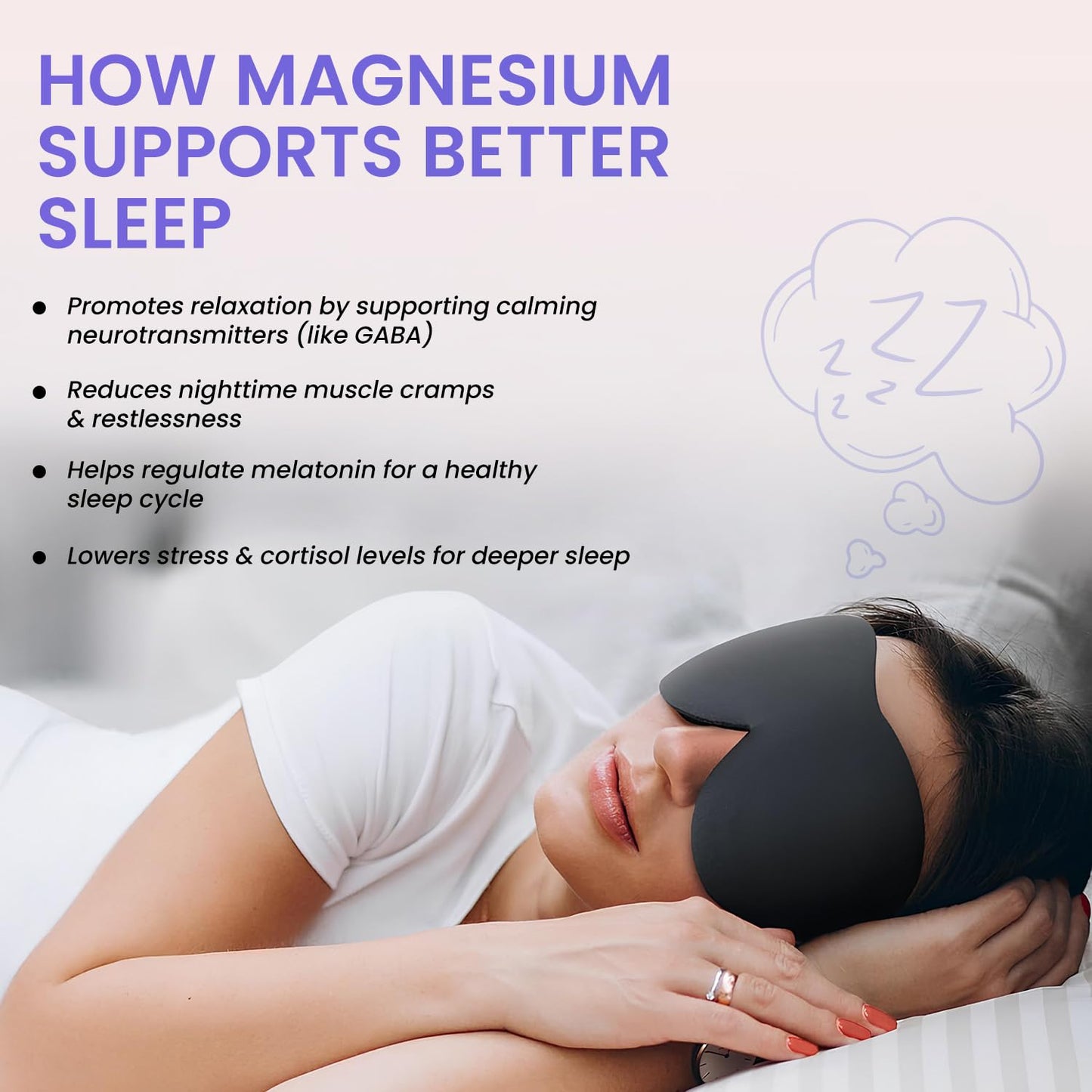 Herbalmax Magnesium Glycinate Supplement 2000mg Per Serving – 30 Veg Tablets | High Absorption Magnesium | Supports Muscle Relaxation, Sleep & Stress Relief | Daily Wellness Support