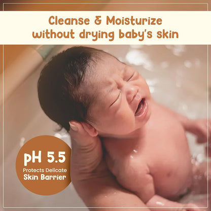 Mother Sparsh Milky Baby Bathing Soap Bar - 75g | Hypoallergenic pH 5.5 | Tear-Free Formulation | Prevents Dryness