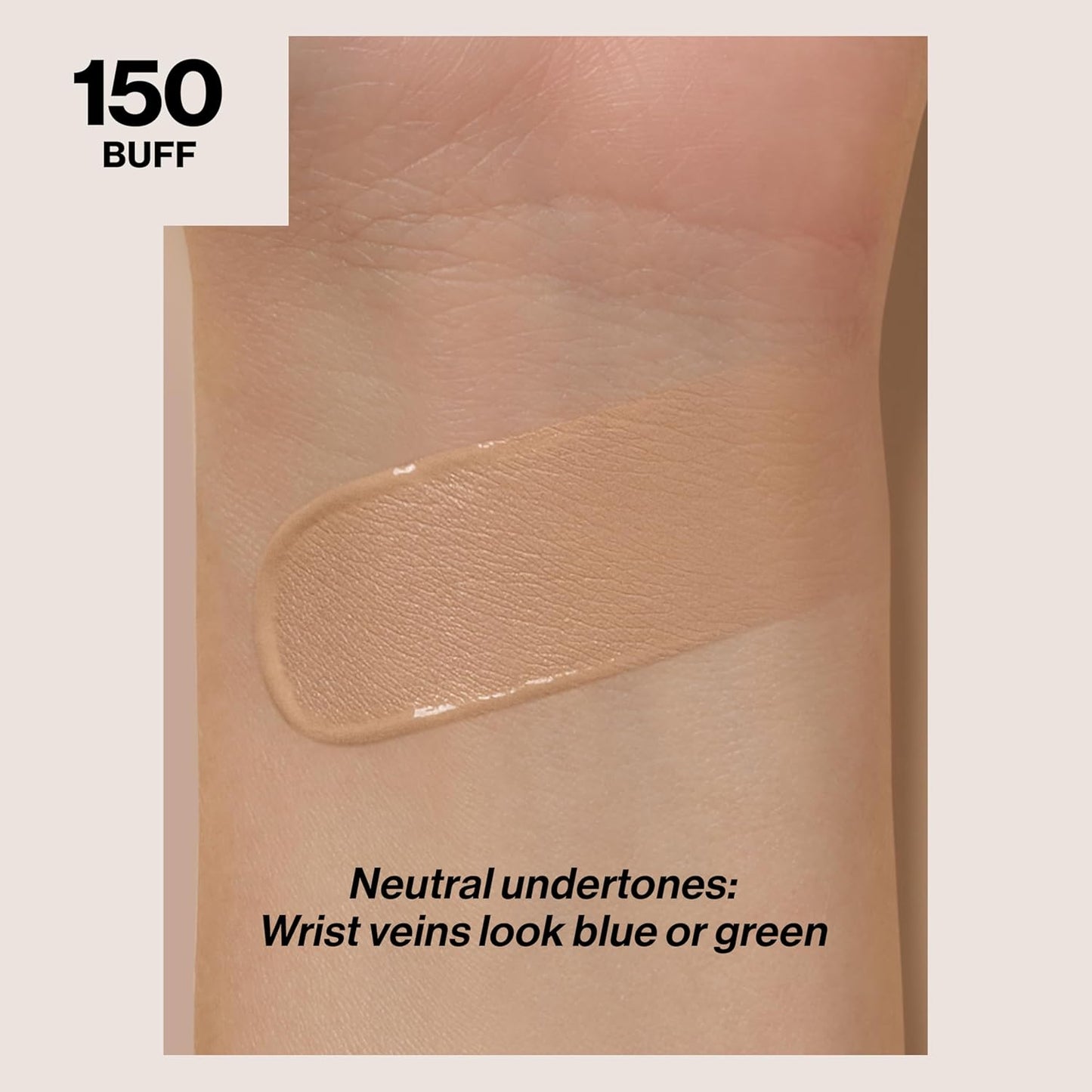 Revlon Liquid Foundation, ColorStay Face Makeup for Normal & Dry Skin, SPF 20, Longwear Medium-Full Coverage with Natural Finish, 150 Buff, 30 ml
