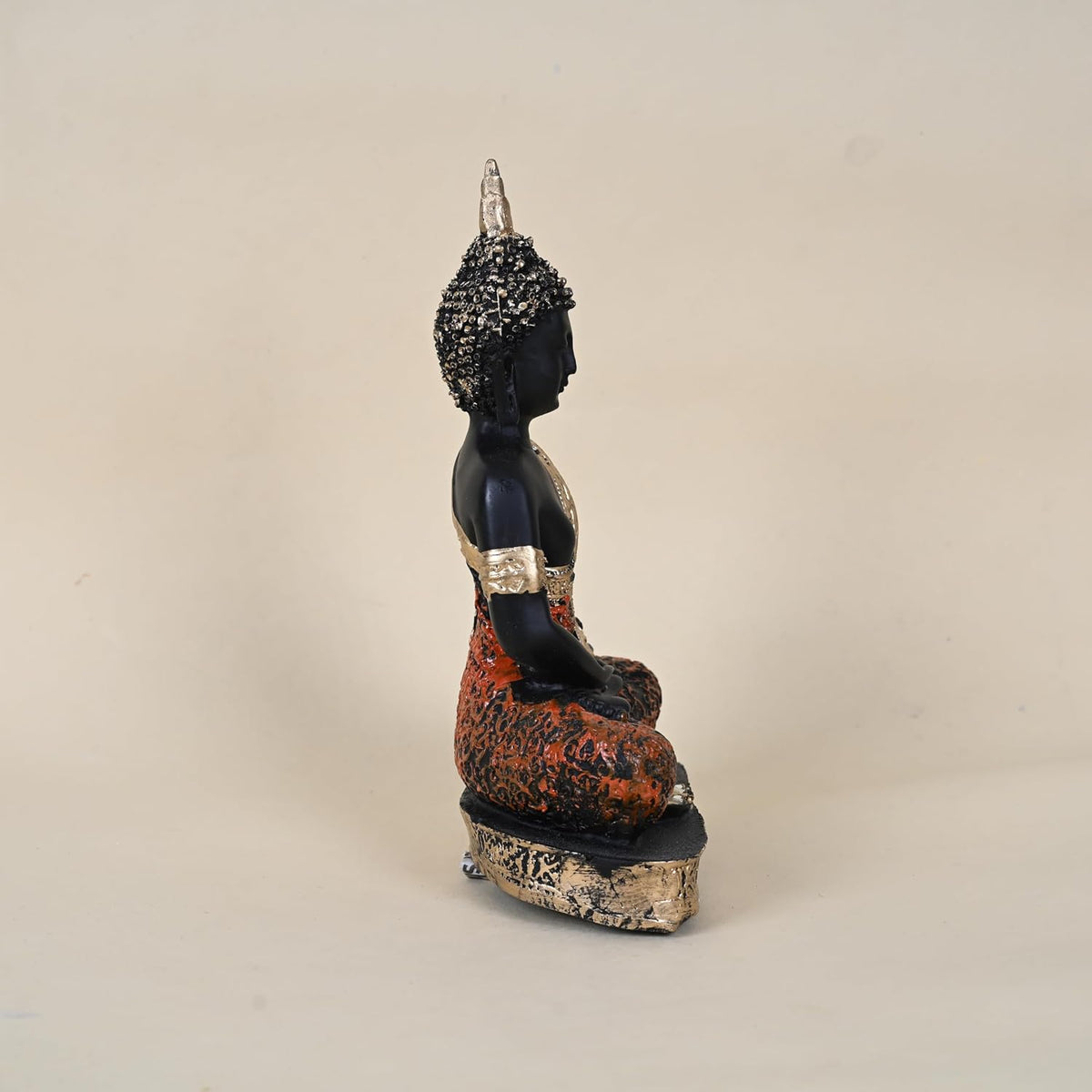 Sitting Meditating Buddha Statue Showpiece Idol for Home Living Room Decor Pooja Office Table Wall Shelf God Idol for Gift