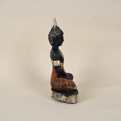 Sitting Meditating Buddha Statue Showpiece Idol for Home Living Room Decor Pooja Office Table Wall Shelf God Idol for Gift