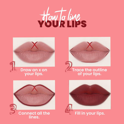 MARS Edge of Desire Lip Liner | One Swipe Smooth Application | Long Lasting Lip Pencil (1.4gm) (14-CHOCO BUTTER)