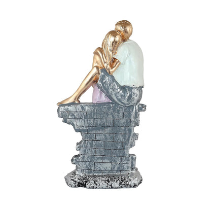 Resin Decorative Couple Fantasy Showpiece Figurine for Home Decor | Decorative Idols for Living Room, Bedroom, Office Desk, Cabinets, 10 Centimeters, Black