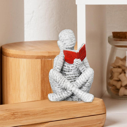 Reading Women Figurine Resin Abstract Sculpture for Entrance Shelf Bookshelf Style B|Idols & Figurines|Decorative Accessories|Home & Décor