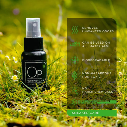 Sneaker LAB Odor Protector 50 ml Shoe Deodorizer Spray | Eliminates Odor upto 3 Days | Chemical-Free | Neutralizes Odor-Causing Bacteria | Safe for Suede, Nubuck, Leather, Mesh & Canvas | Travel-Friendly