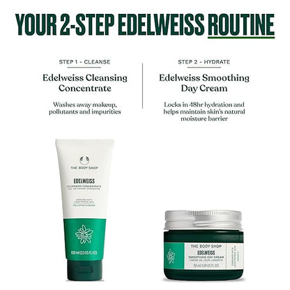 The Body Shop Edelweiss Cleansing Concentrate – Facial Cleanser – Gently Cleanses Tired, Dehydrated Skin– Vegan – 100ml