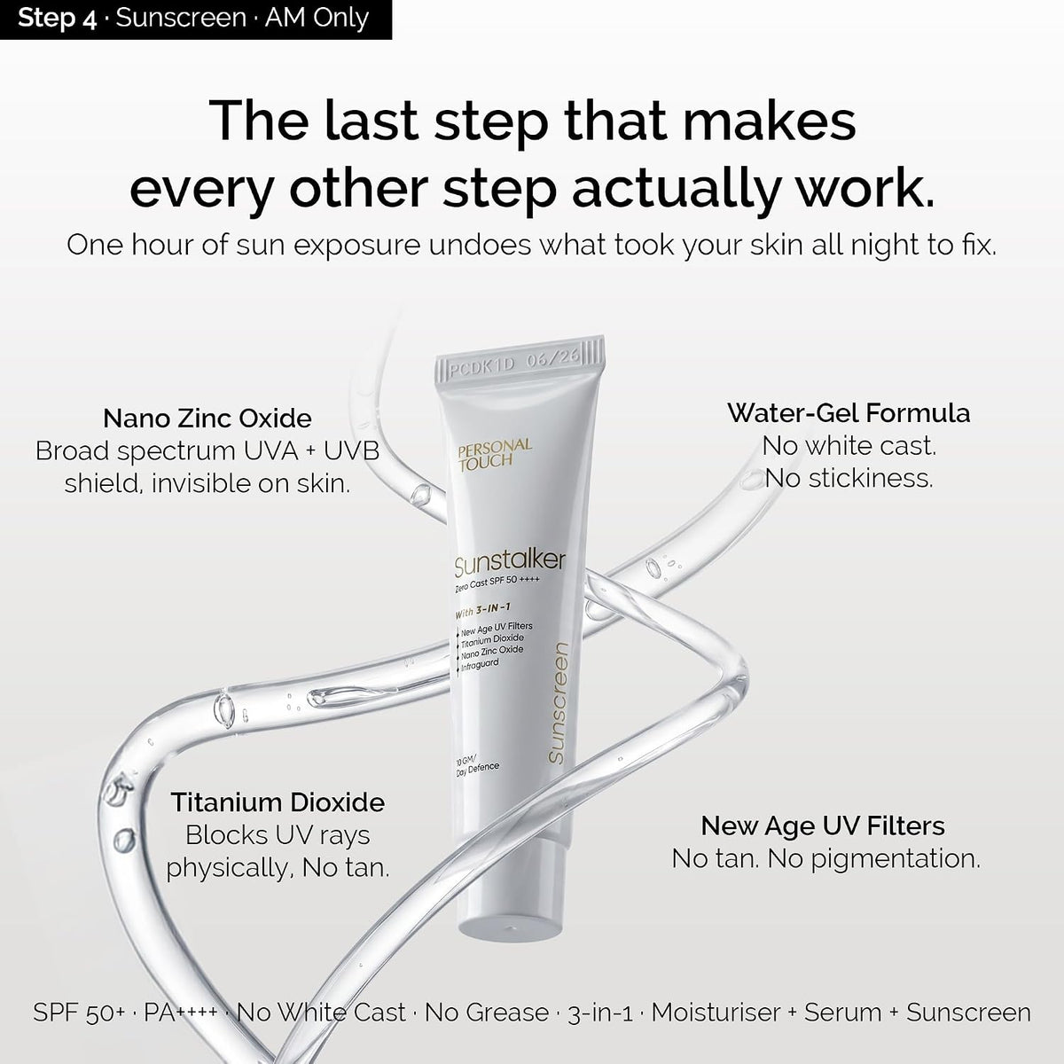 Personal Touch Complete Trial Kit – Dry Defence Therapy for Dry & Sensitive Skin | Cetabath Face Cleanser, Snail Mucin Serum, Skindam Barrier Repair Moisturizer & SPF 50 Sunscreen