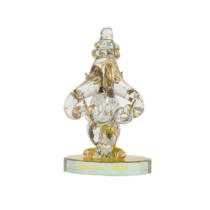 Ganesh Idol for Car Dash Board (8.5cm x 5 cm) (Design 3), Glass, 1 Piece