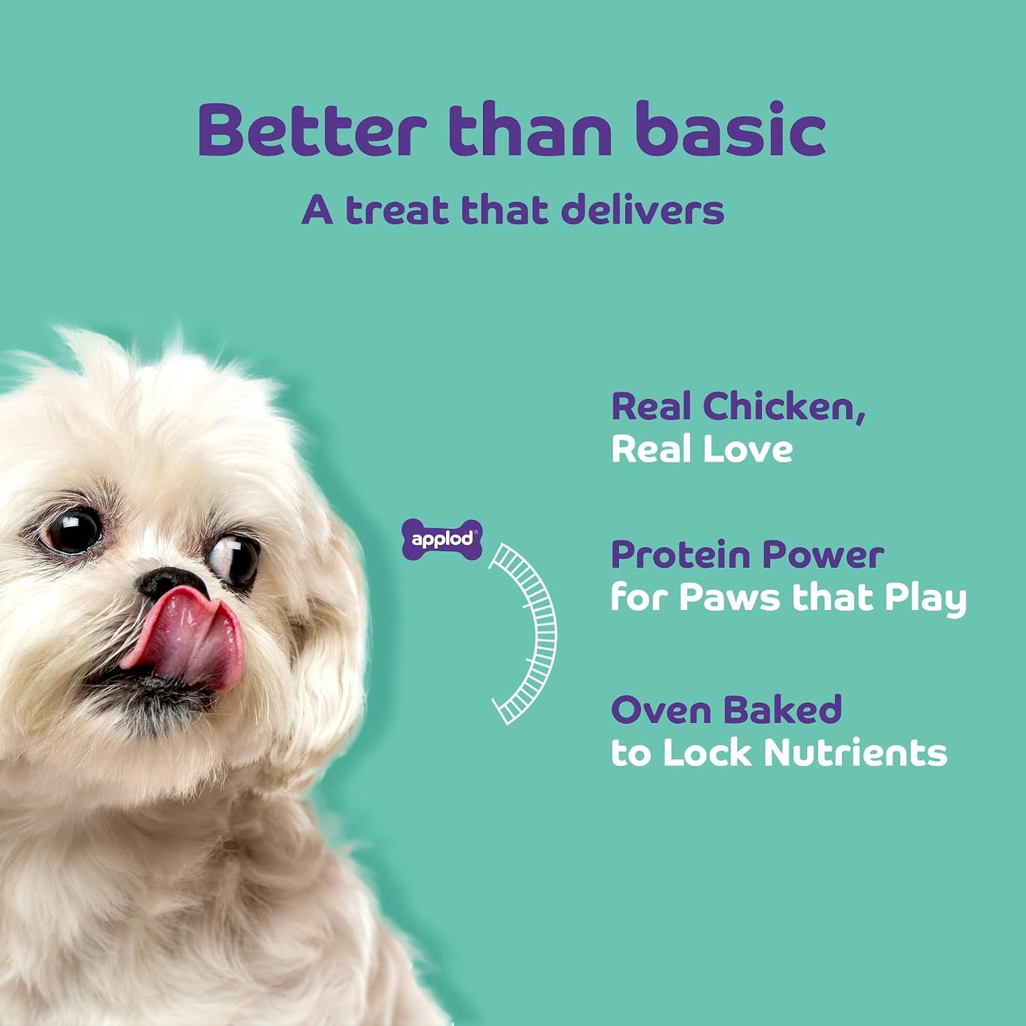 Applod Blueberry & Chicken Chew Sticks for Puppies & Adult Dogs | Soft & Chewy Training Treats for All Breeds | Healthy Easy-to-Chew Dog Snacks | 70g