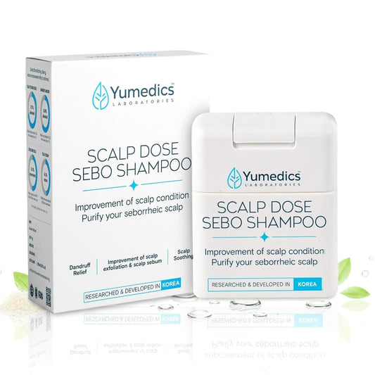 Yumedics Scalp Dose Sebo Anti Dandruff Shampoo | 150ml Liquid Anti Dandruff Shampoo for Women & Men | For Scalp Care, Sebum Control and Scalp Soothing