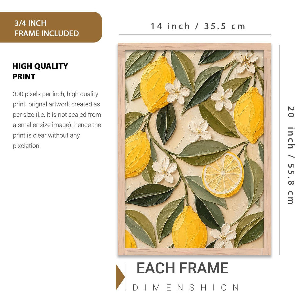 Decorative Modern Wall Art Painting With Frame | Modern Painting For Living Room Bed Room Hotel Wall Decor Digital Reprint (14X20 inch)