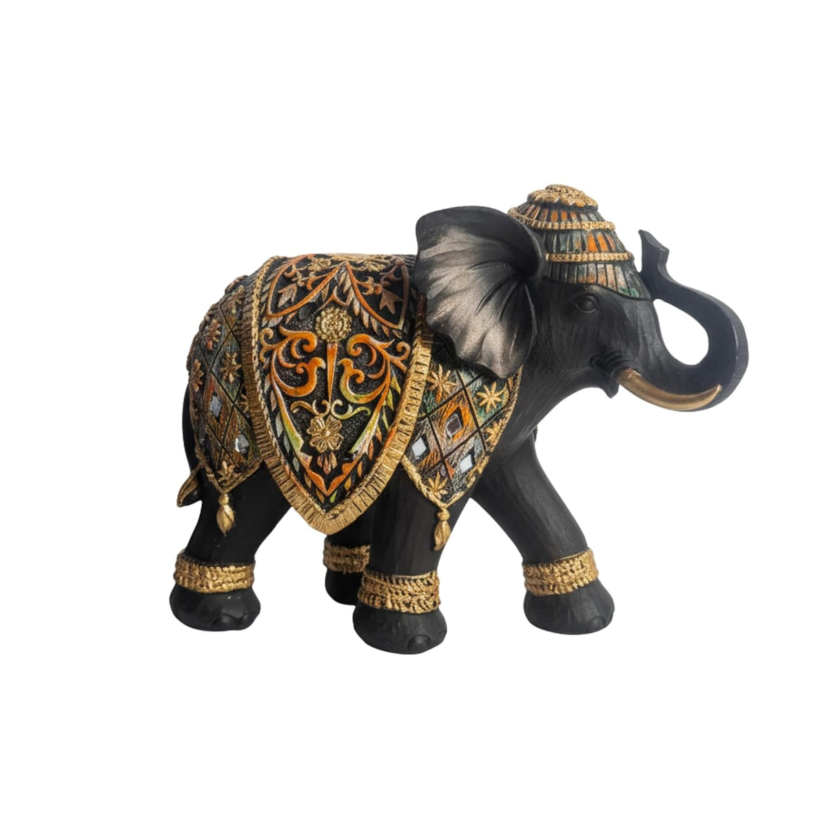 eCraftIndia Elephant Statue Showpiece for Home Decor Office Table | Animal Figurines Good Luck Gift for Housewarming Birthday