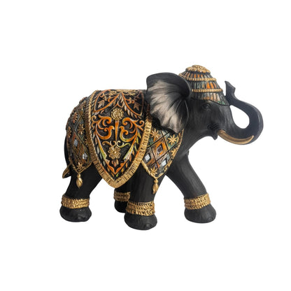 eCraftIndia Elephant Statue Showpiece for Home Decor Office Table | Animal Figurines Good Luck Gift for Housewarming Birthday