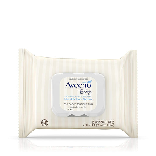 Aveeno Hand & Face Baby Wipes with Oat Extract and Aloe!!