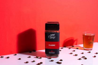 Chariot New York Classic Instant Coffee | 100% Pure Arabica Agglomerated Coffee | Rich Aroma, Smooth Taste | No Chicory | Premium Instant Coffee Jar