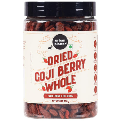 Urban Platter Goji Berries, 200g (Antioxidant-Rich Superfood | Naturally Sweet & Chewy | Great for Snacking, Smoothies & Baking)