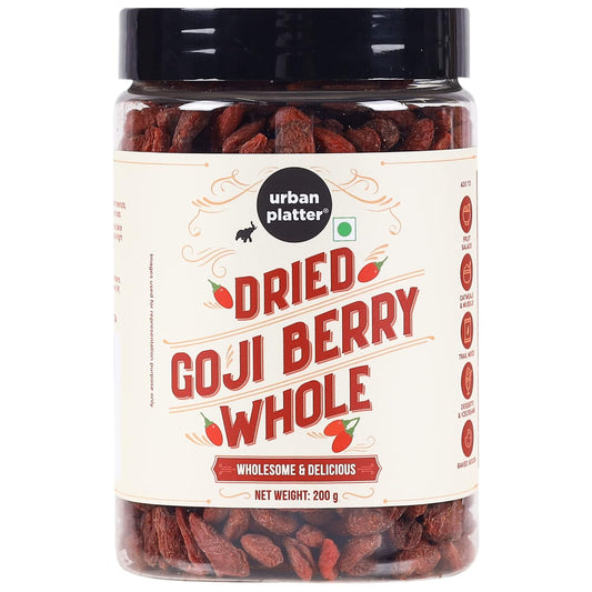 Urban Platter Goji Berries, 200g (Antioxidant-Rich Superfood | Naturally Sweet & Chewy | Great for Snacking, Smoothies & Baking)