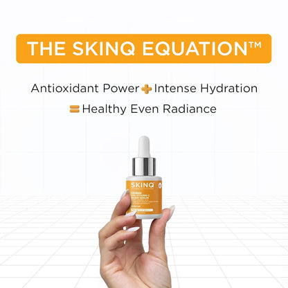 SKINQ Brightening Serum for Women with Licorice & Lactic Acid | Face Elixir for Tan, Pigmentation & Dark Spots | Exfoliates, Brightens & Softens | Helps Repair & Heal Sun-Damaged | 15ml